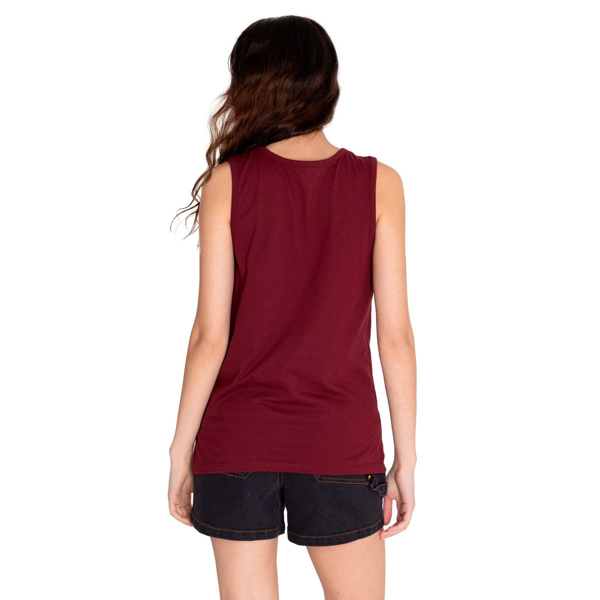 CAT - Polera Sin Manga Mujer Caterpillar LogoTank Rojo CAT