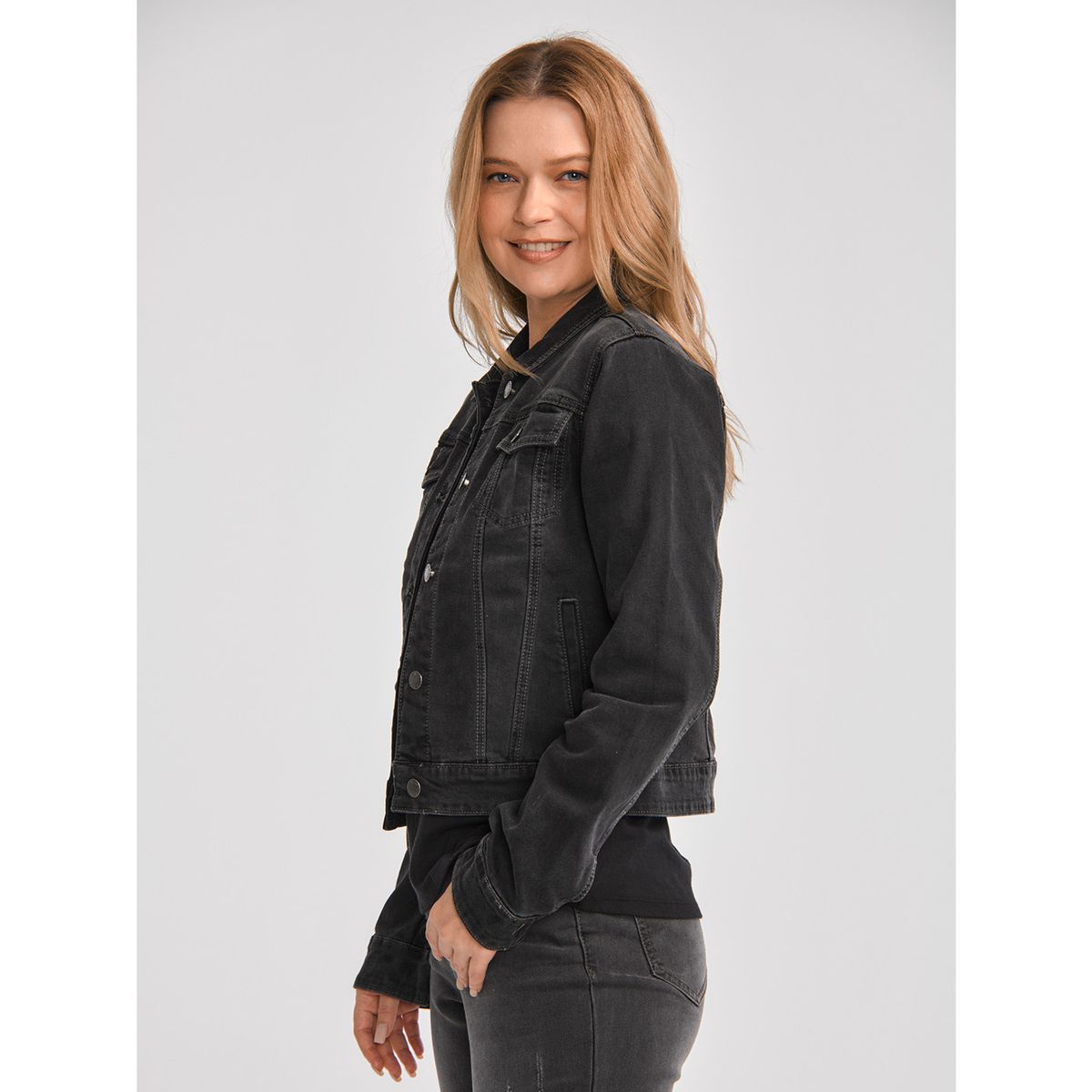 CAT - Chaqueta Mujer W Foundation Denim Jacket Gris CAT