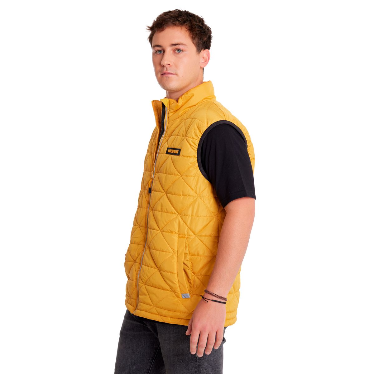 CAT - Chaqueta Sin Manga Hombre Mwght Ins Q Vest Amarillo CAT