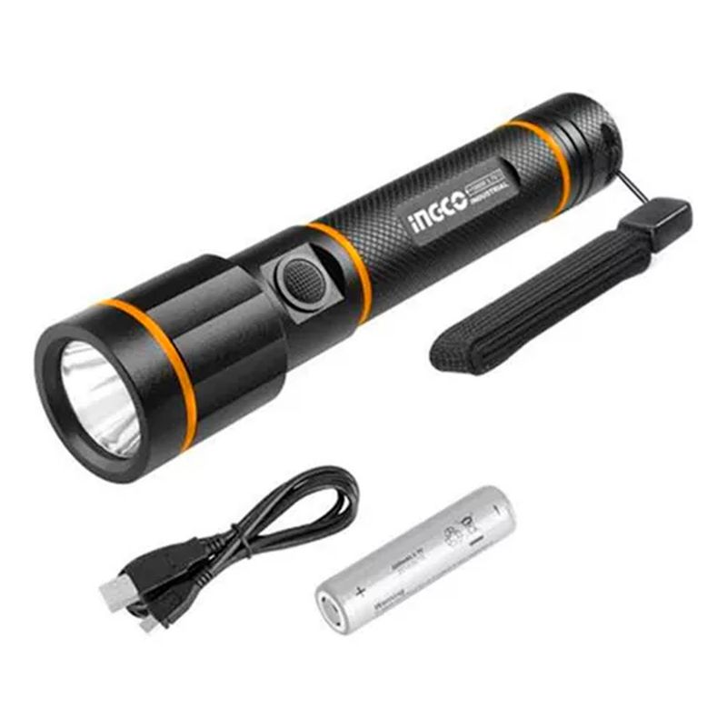 INGCO - Linterna De Mano Tactica Led Recargable Ingco