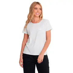 CAT - Polera Manga Corta Mujer Logo Tee Celeste