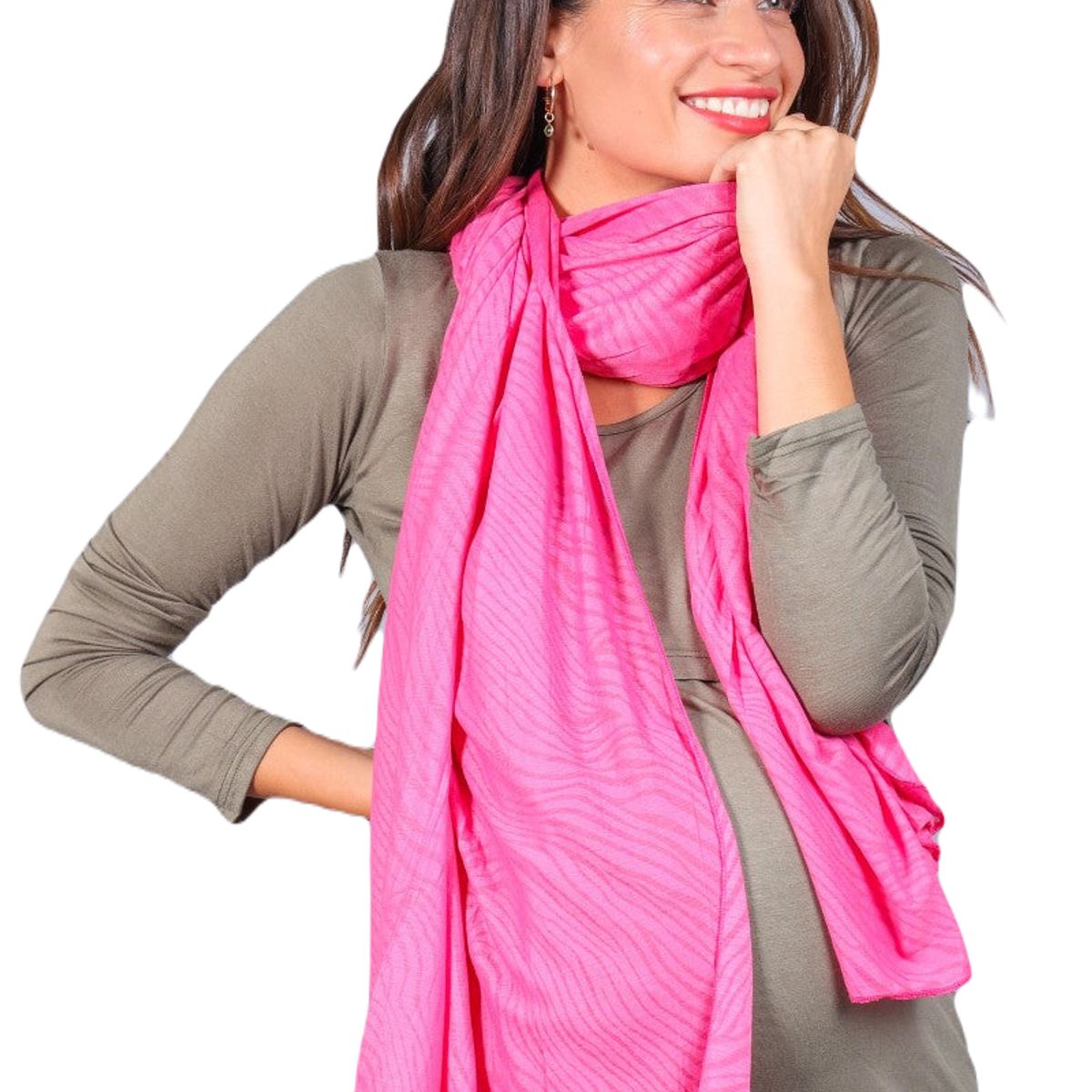 MADREMIA - Pañuelo de la lactancia Fucsia Madremia