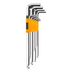 INGCO - Set Juego De Llaves Allen Hexagonal 9 Piezas Hhk12092