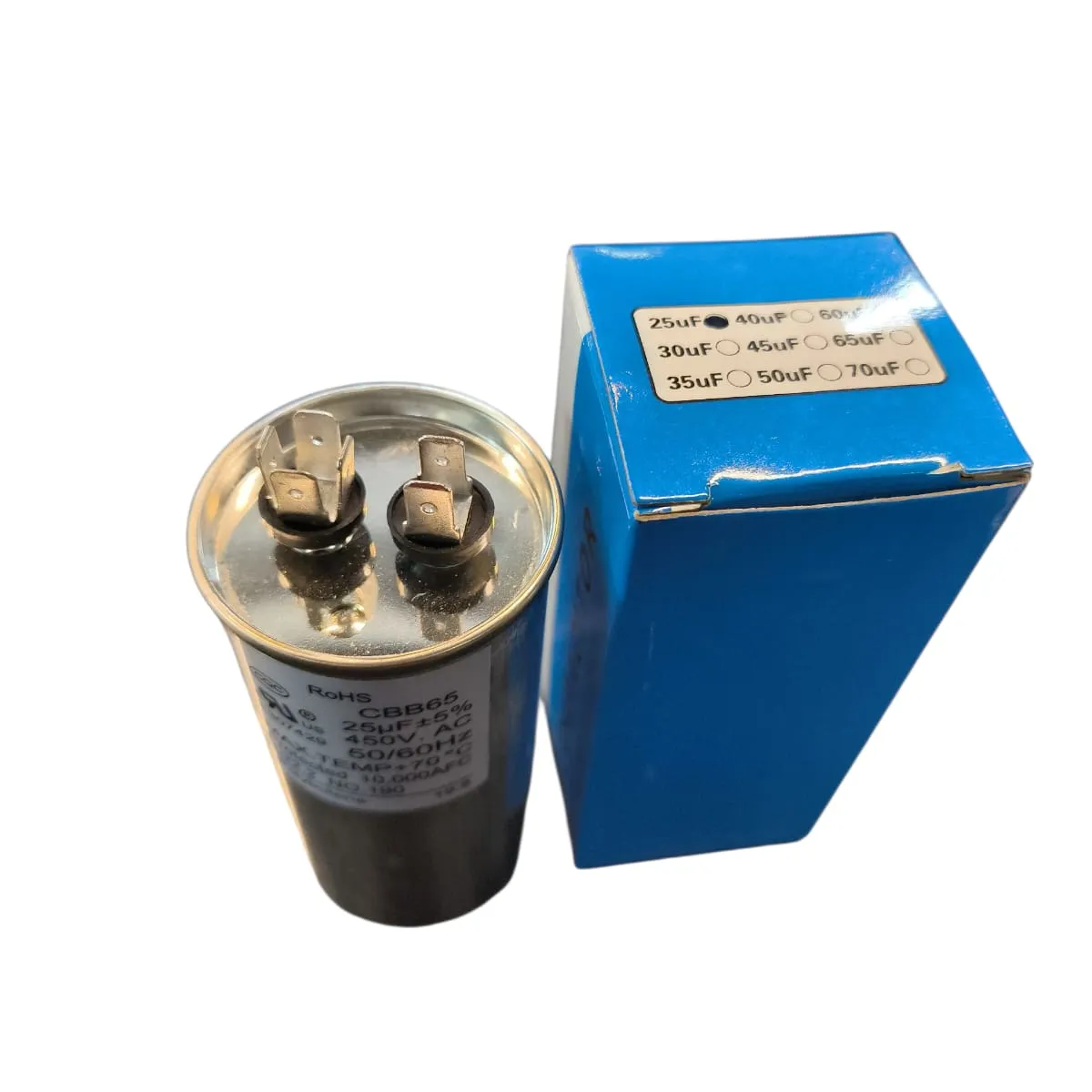 GENERICO - CAPACITOR para compresor 25UF 370V