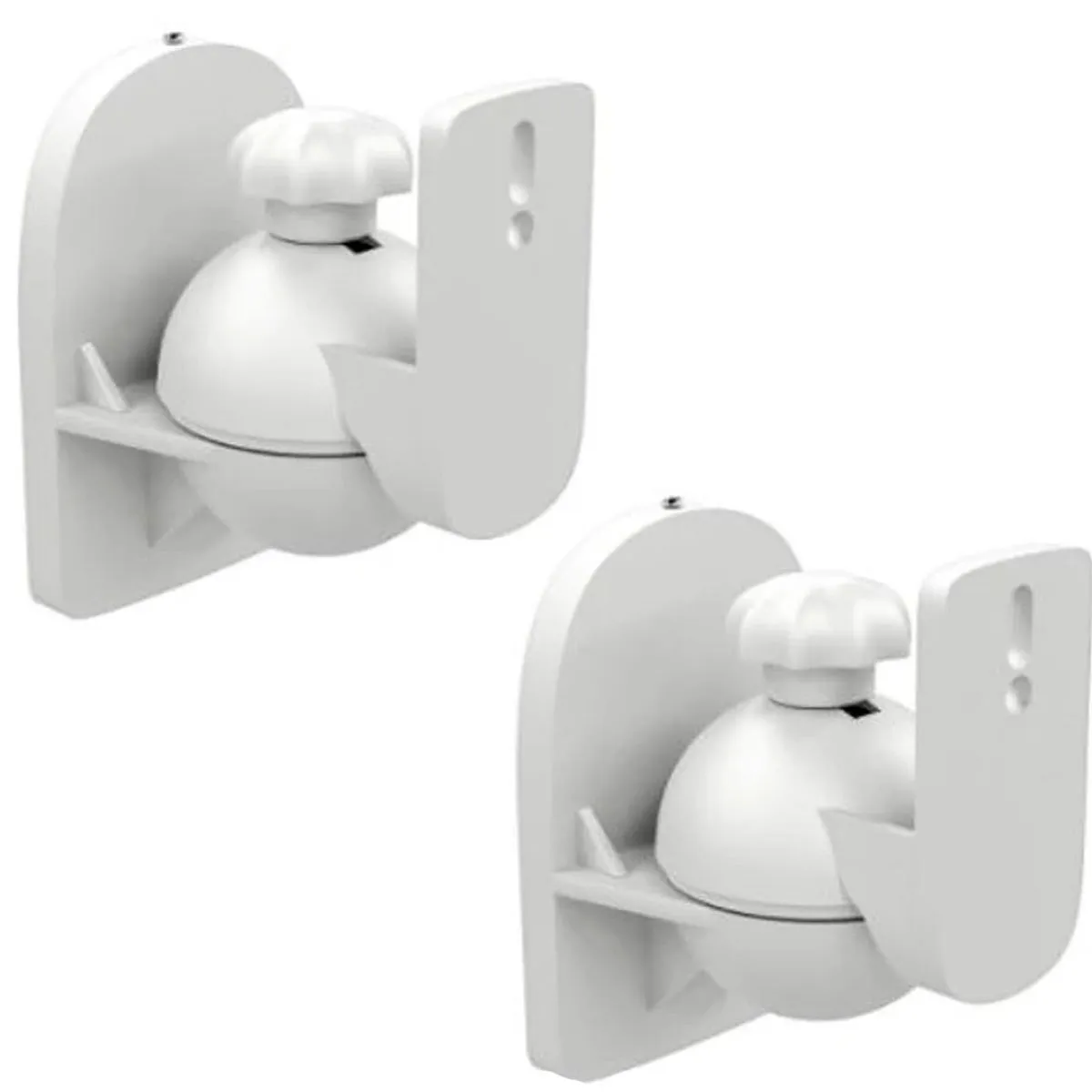 GENERICO - SOPORTE PARLANTE A MURO 2 UNI BLANCO ATORNILLABLE