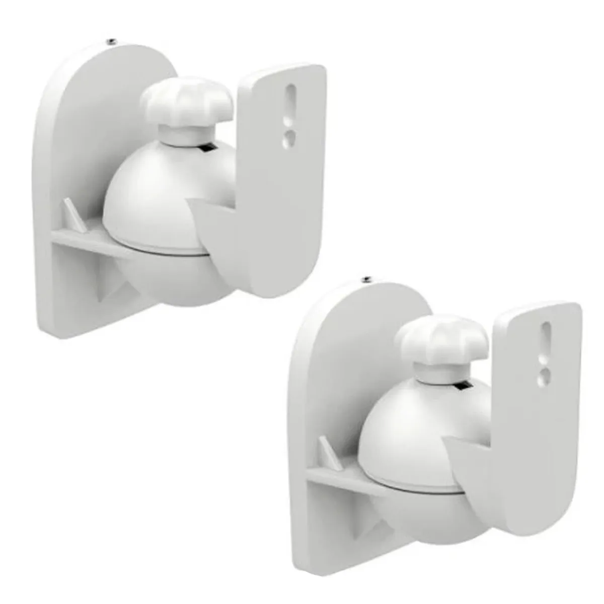 GENERICO - SOPORTE PARLANTE A MURO 2 UNI BLANCO ATORNILLABLE