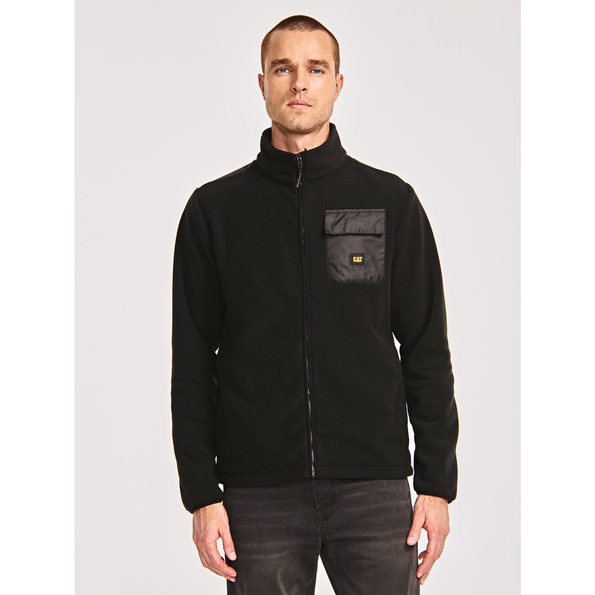 CAT - Polar Hombre Polar Fleece Utility Full ZipNegro CAT