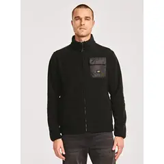 CAT - Polar Hombre Polar Fleece Utility Full ZipNegro