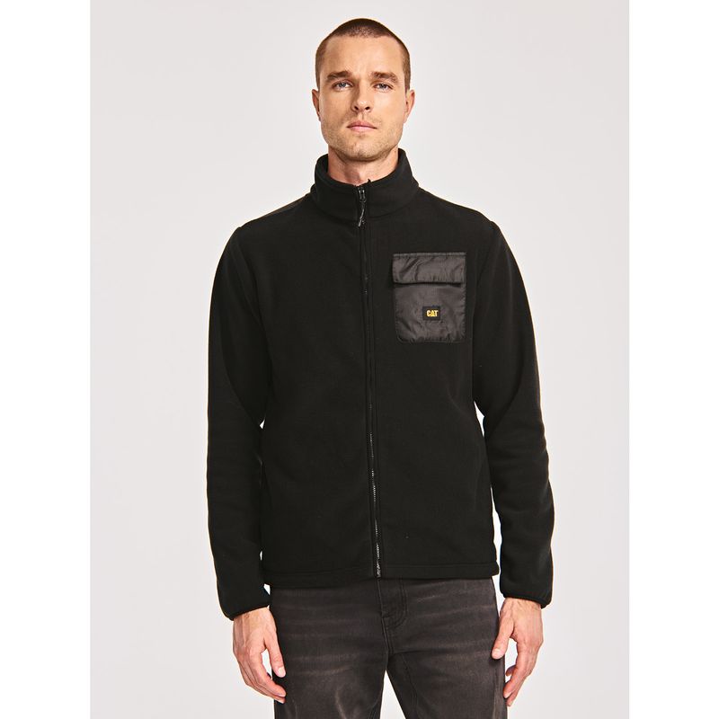 CAT - Polar Hombre Polar Fleece Utility Full ZipNegro CAT.