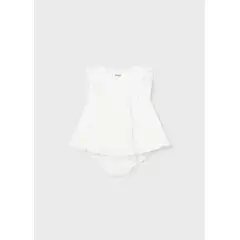 MAYORAL - Vestido jacquard Better cotton recién nacido