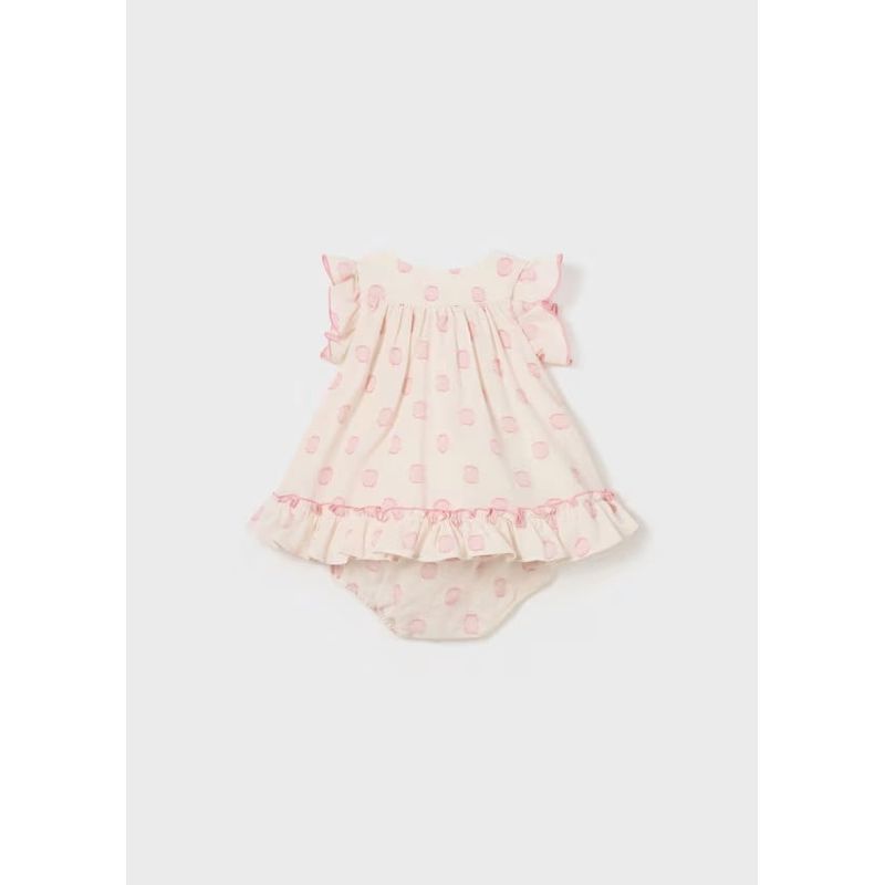 MAYORAL - Vestido jacquard Better cotton recién nacido