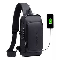 Bolso Mochila Bandolero Puerto Usb Sistema Antirrobo