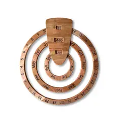GENERICO - Calendario circular grande en madera de Lenga