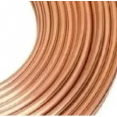 GENERICO - ROLLO DE COBRE ROLLO TUBERIA CU 1/4" de 15 MTS para aire acondicionado