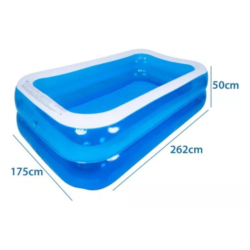 GENERICO - Piscina Inflable Rectangular Medidas 260x175x50cm