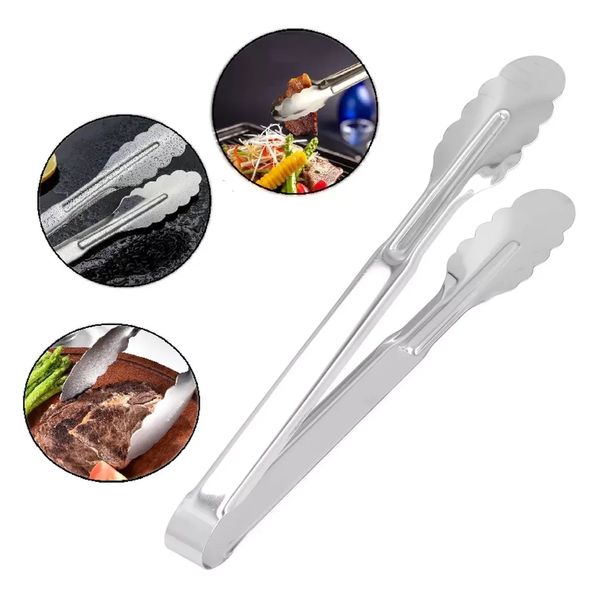 GENERICO - Pinza Tenaza Multiuso 24 Cm Acero Inoxidable Pinza Cocina