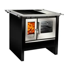AMESTI - Cocina a Leña Allegra Negra Vitrox