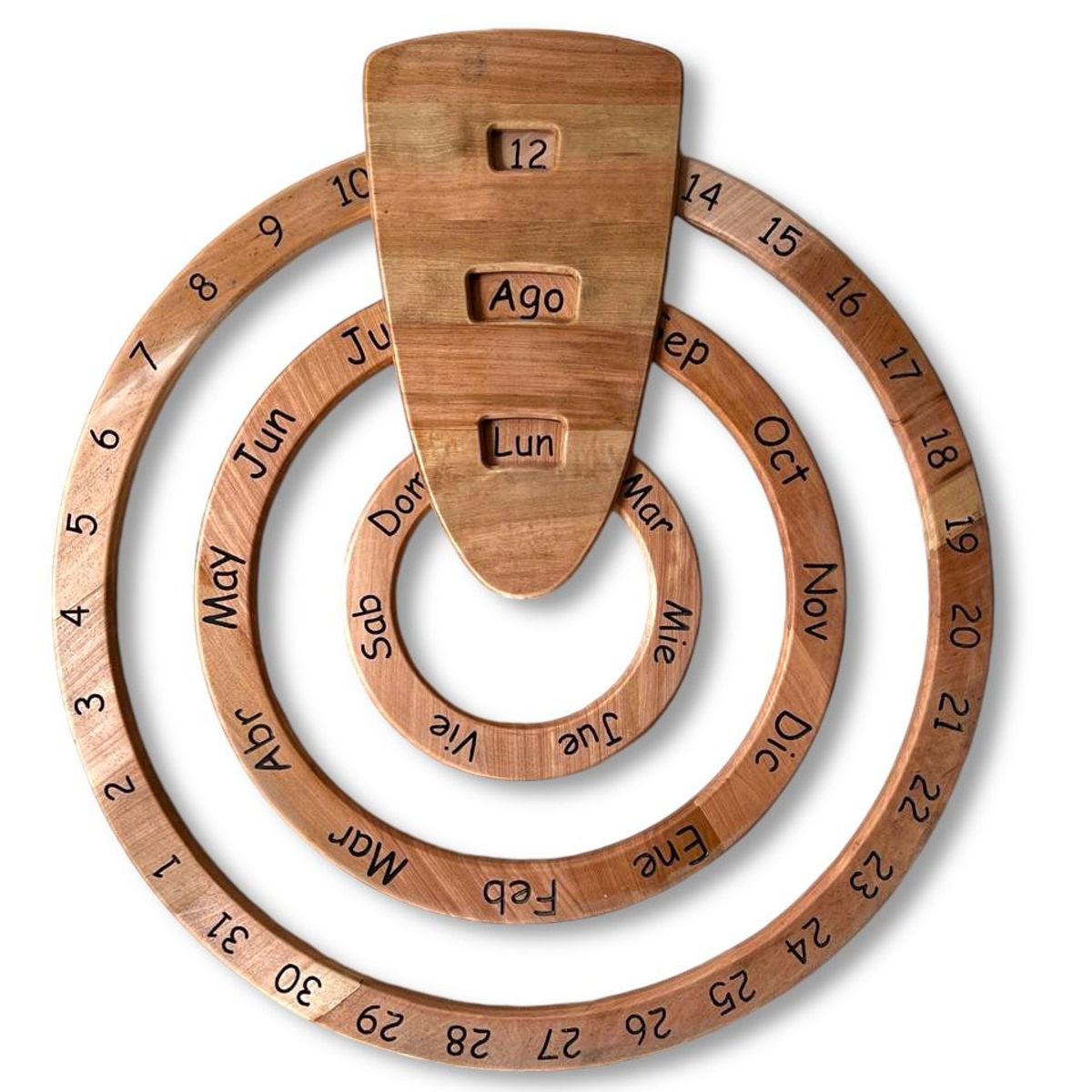 GENERICO - Calendario circular en madera de Lenga