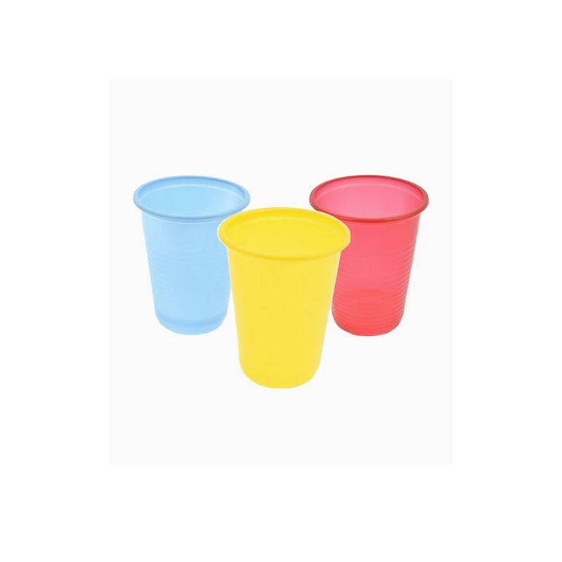 GENERICO - Vasos de Plástico 200ml Surtidos 7x9x45cm
