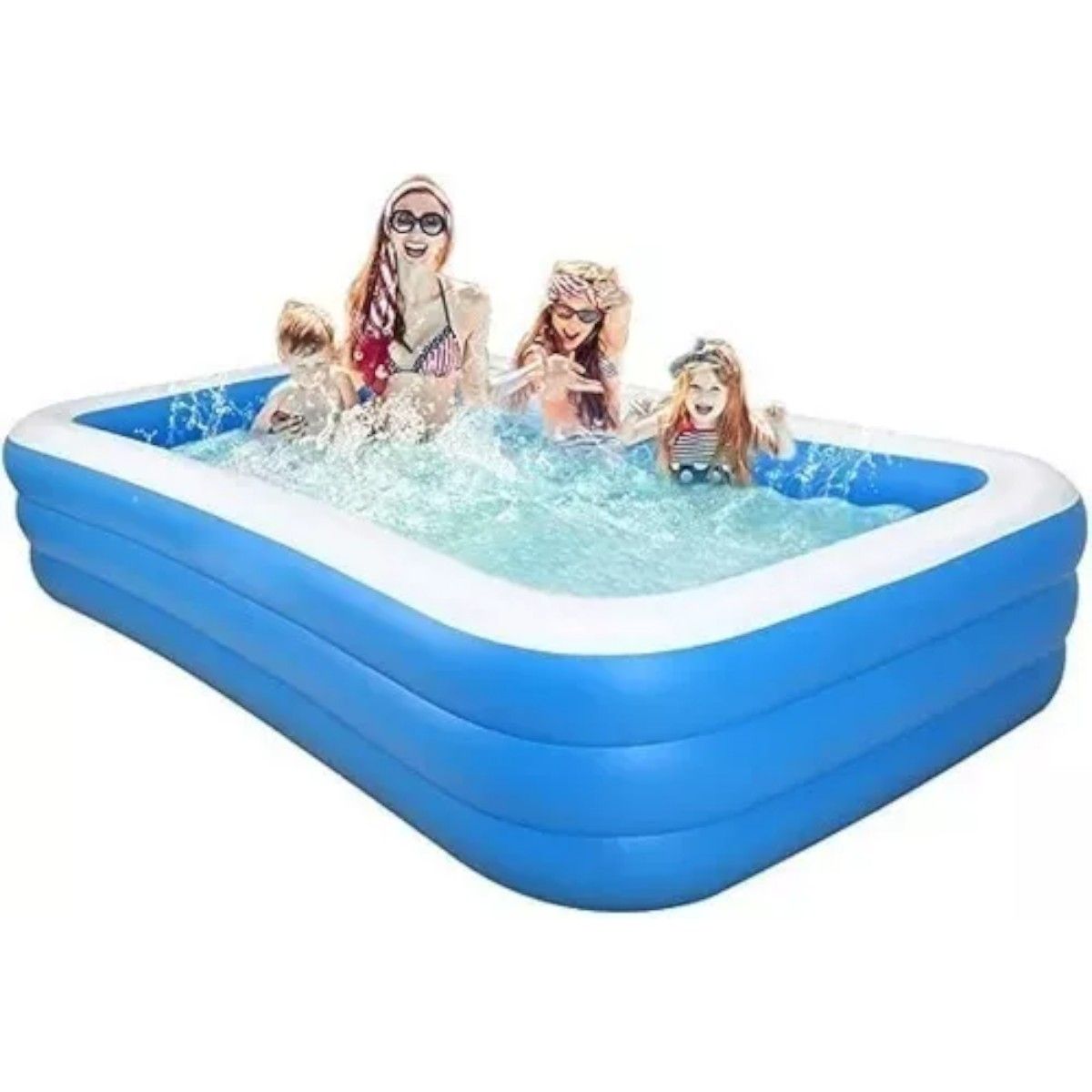 GENERICO - Piscina Inflable Rectangular Verano Familiar 200x120x50cm