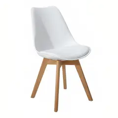 KLIK - Silla Tulip Acolchada Blanco