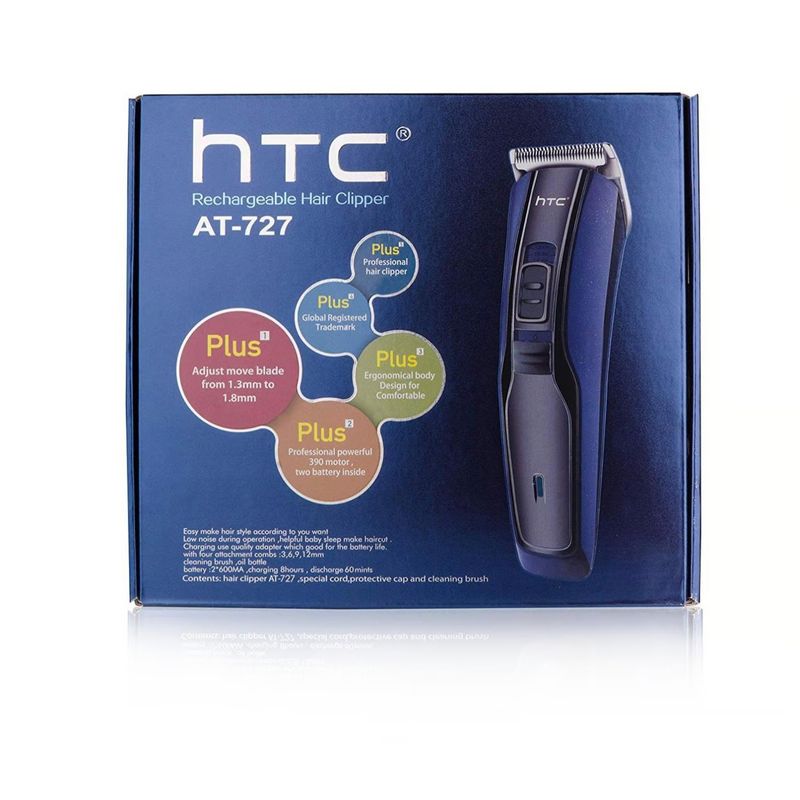 HTC - Maquina Cortadora de Cabello Y Barba Inalambrica Recargable HTC