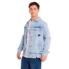 CAT - Chaqueta Unisex Denim Work Jacket Azul Claro