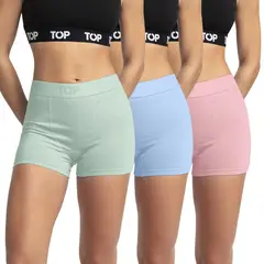 TOP - Bóxer Corto MUJER Algodón Pack 3 C4