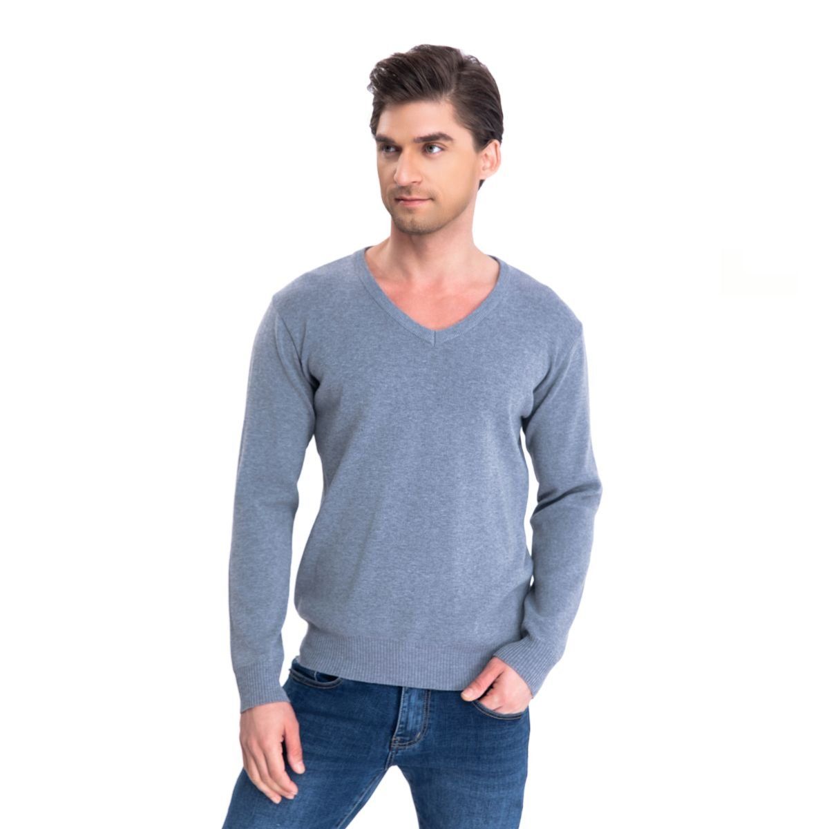 LIKE SHOP - Sweater Tejido Hilo Hombre Cuello V Colores 151