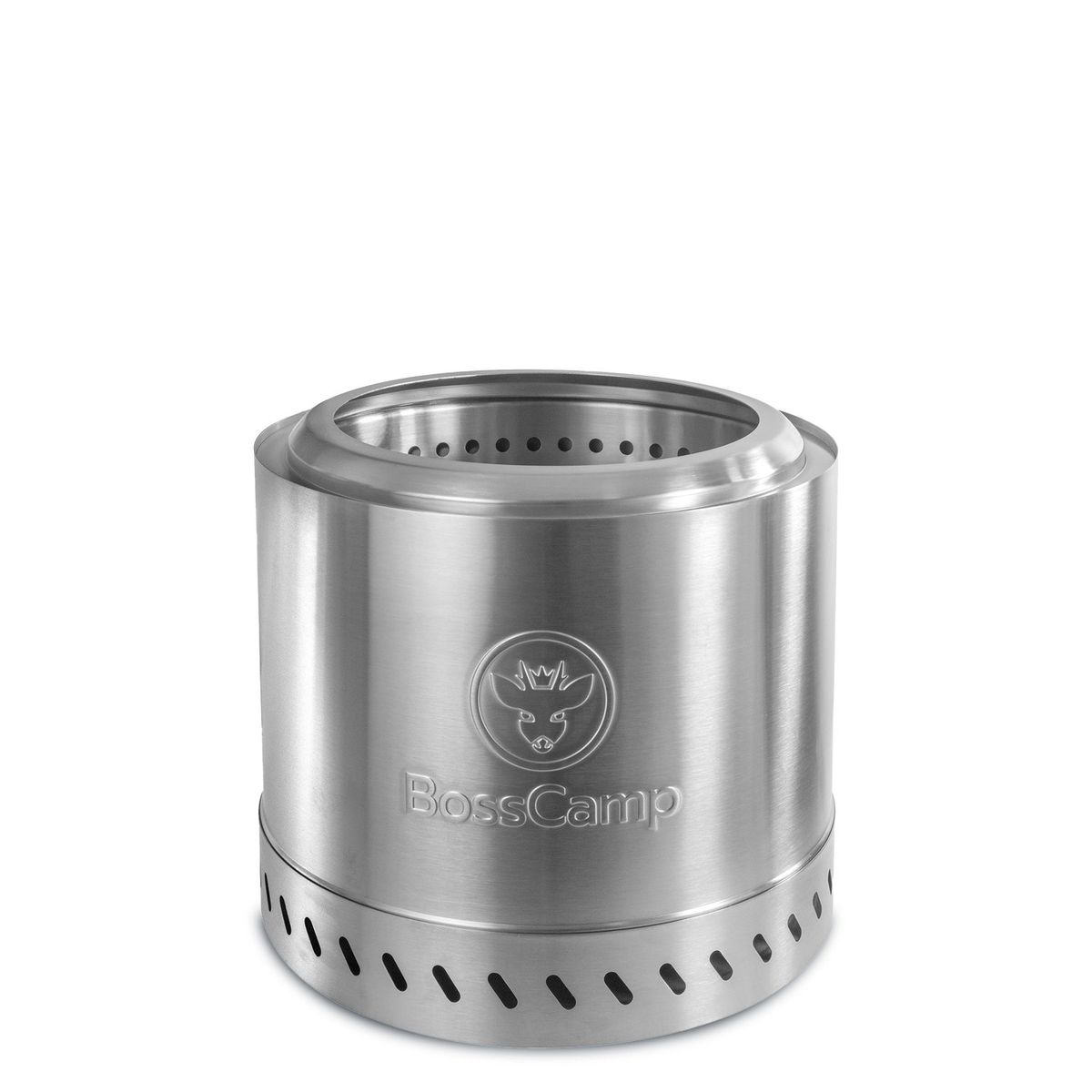 BOSSCAMP - Brasero Fogón FireBoss Terraza Exterior Sin Humo 35Cm Silver BossCamp