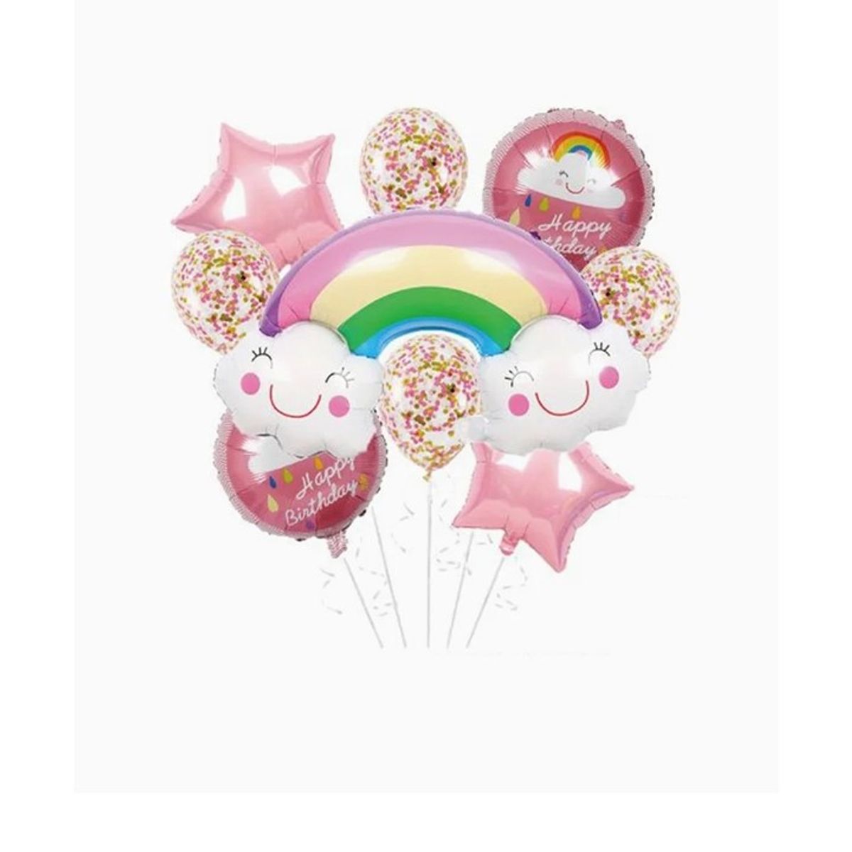 GENERICO - Set de Globos Arcoiris