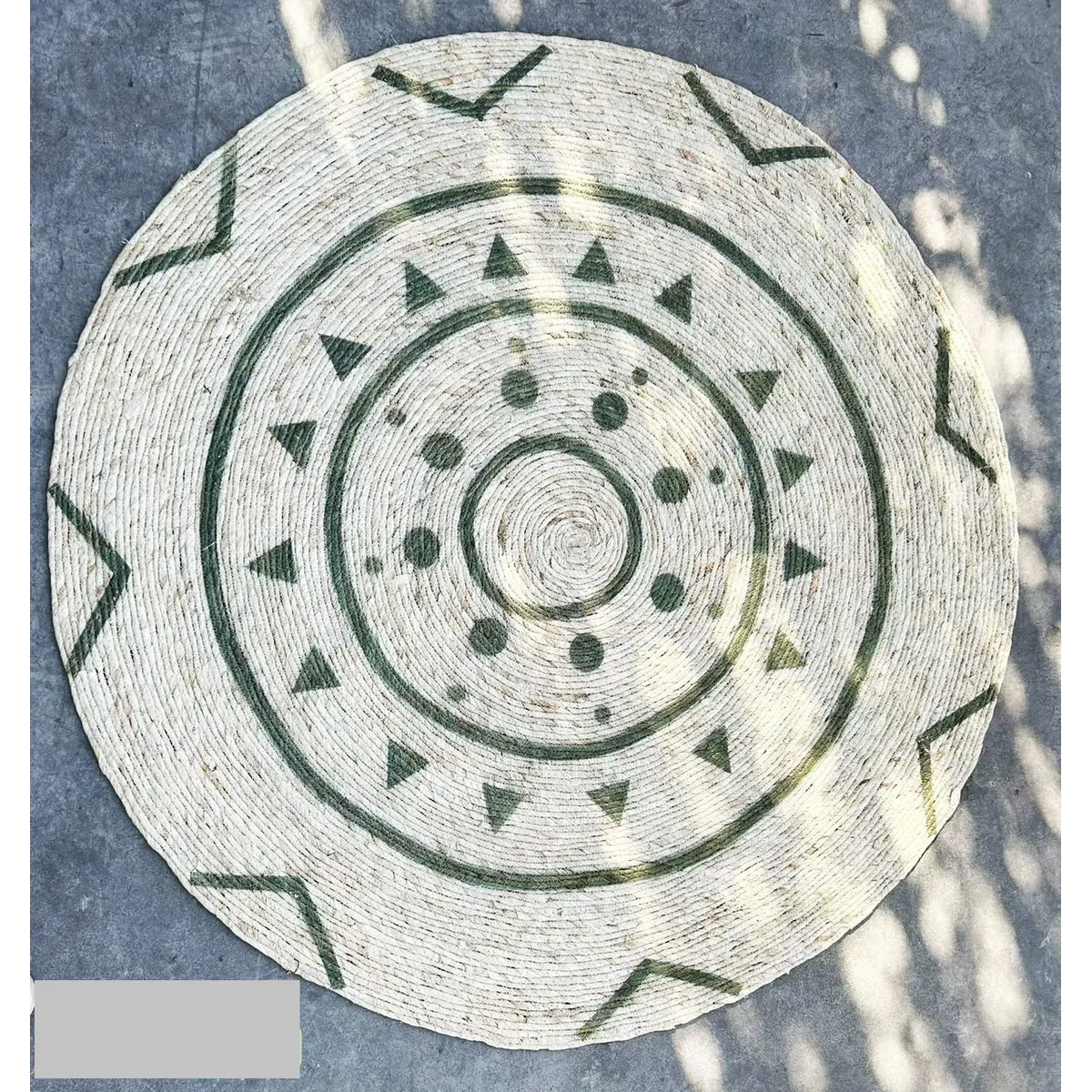 ANGELES DEL HOGAR - Alfombras de Yute Redondas 120 cm