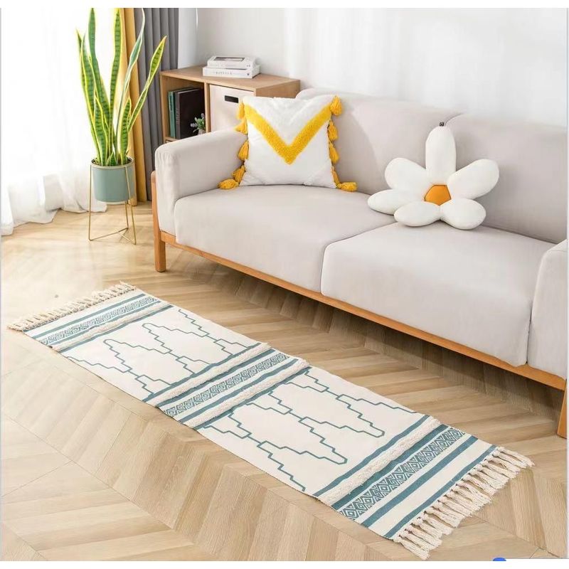 ANGELES DEL HOGAR - Alfombras Pasilleras de Lino 60 cm x 210 cm