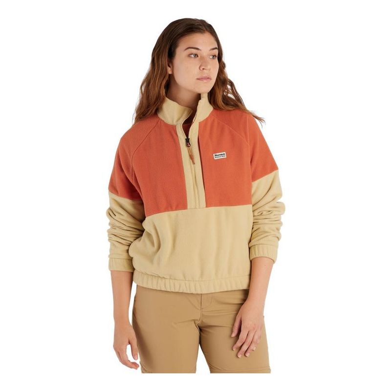 MARMOT - Polar Mujer Medio Cierre Retro Rocklin Naranja Marmot