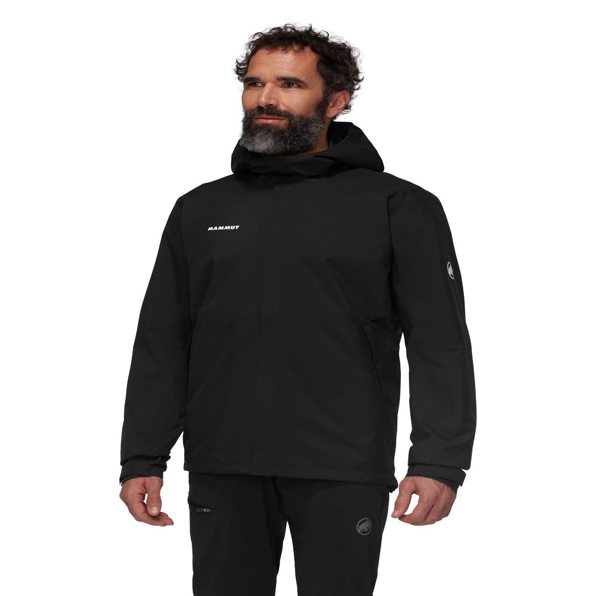 MAMMUT - Chaqueta Alto Hs Hooded Hombre Negro