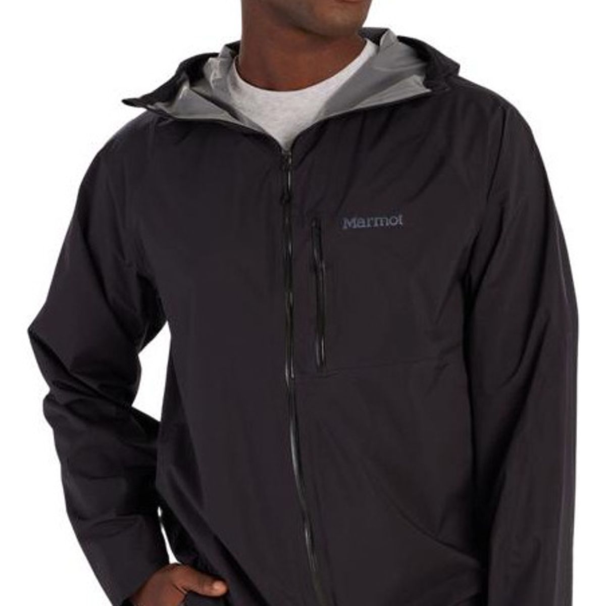 MARMOT - Chaqueta Hombre Impermeable Superalloy Negro Marmot