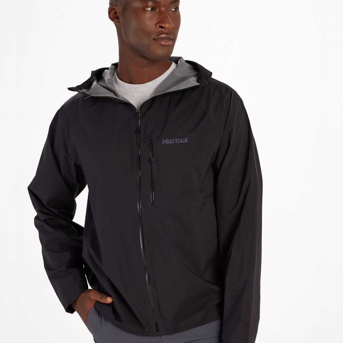 MARMOT - Chaqueta Hombre Impermeable Superalloy Negro Marmot