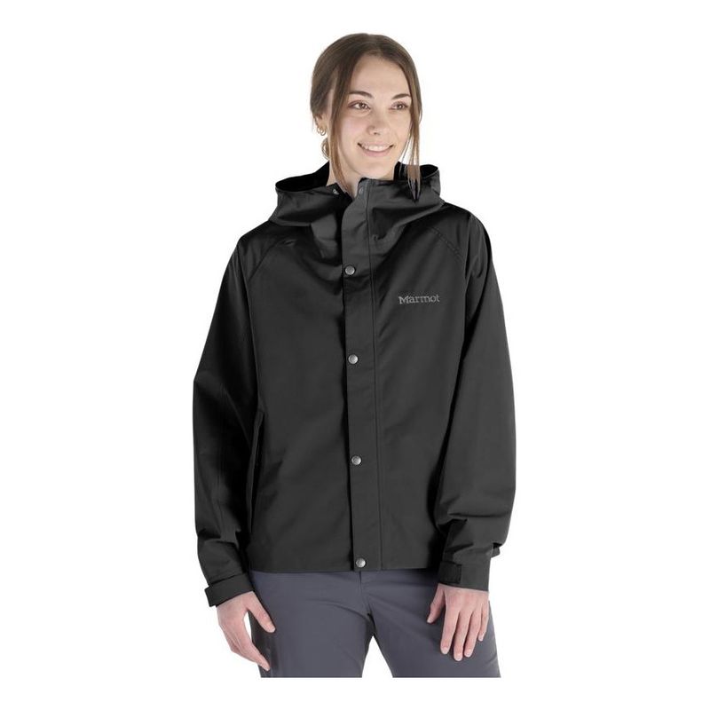 MARMOT - Chaqueta Mujer Impermeable Cascade Negro Marmot