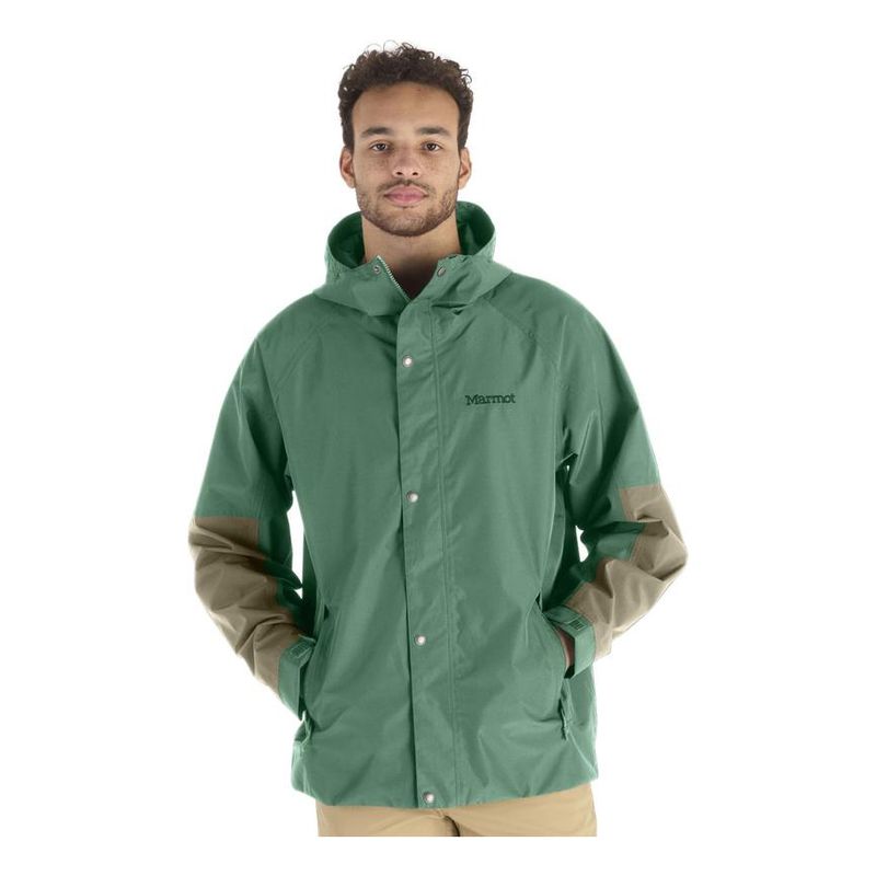 MARMOT - Chaqueta Hombre Impermeable Cascade Verde Marmot