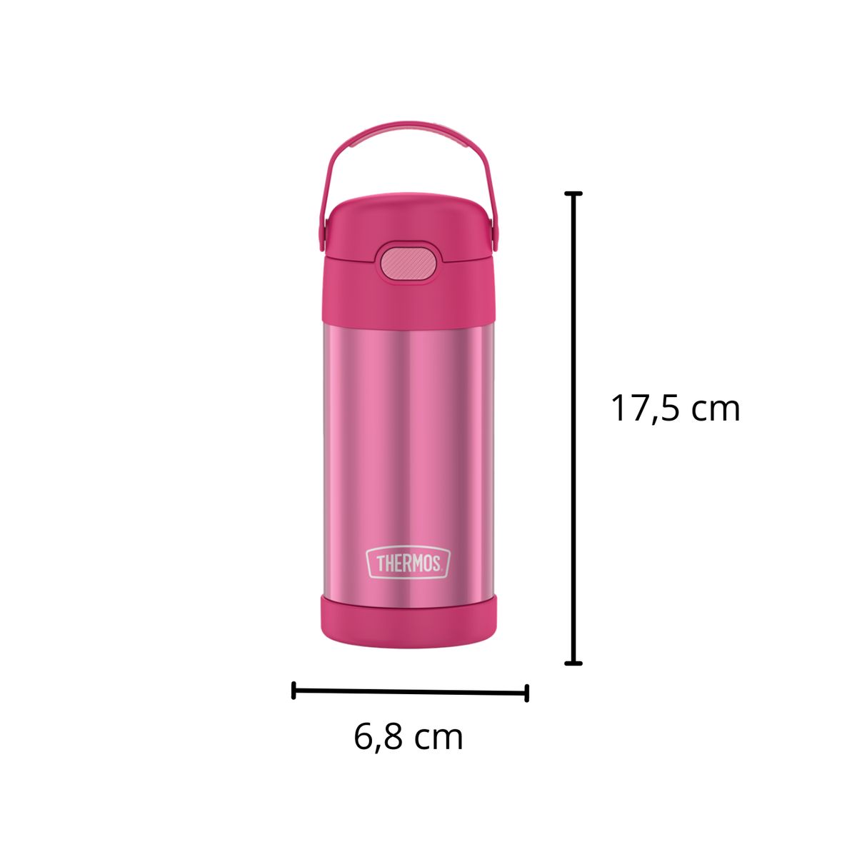 THERMOS - BOTELLA THERMOS ACERO INOXIDABLE ROSA 355 ML