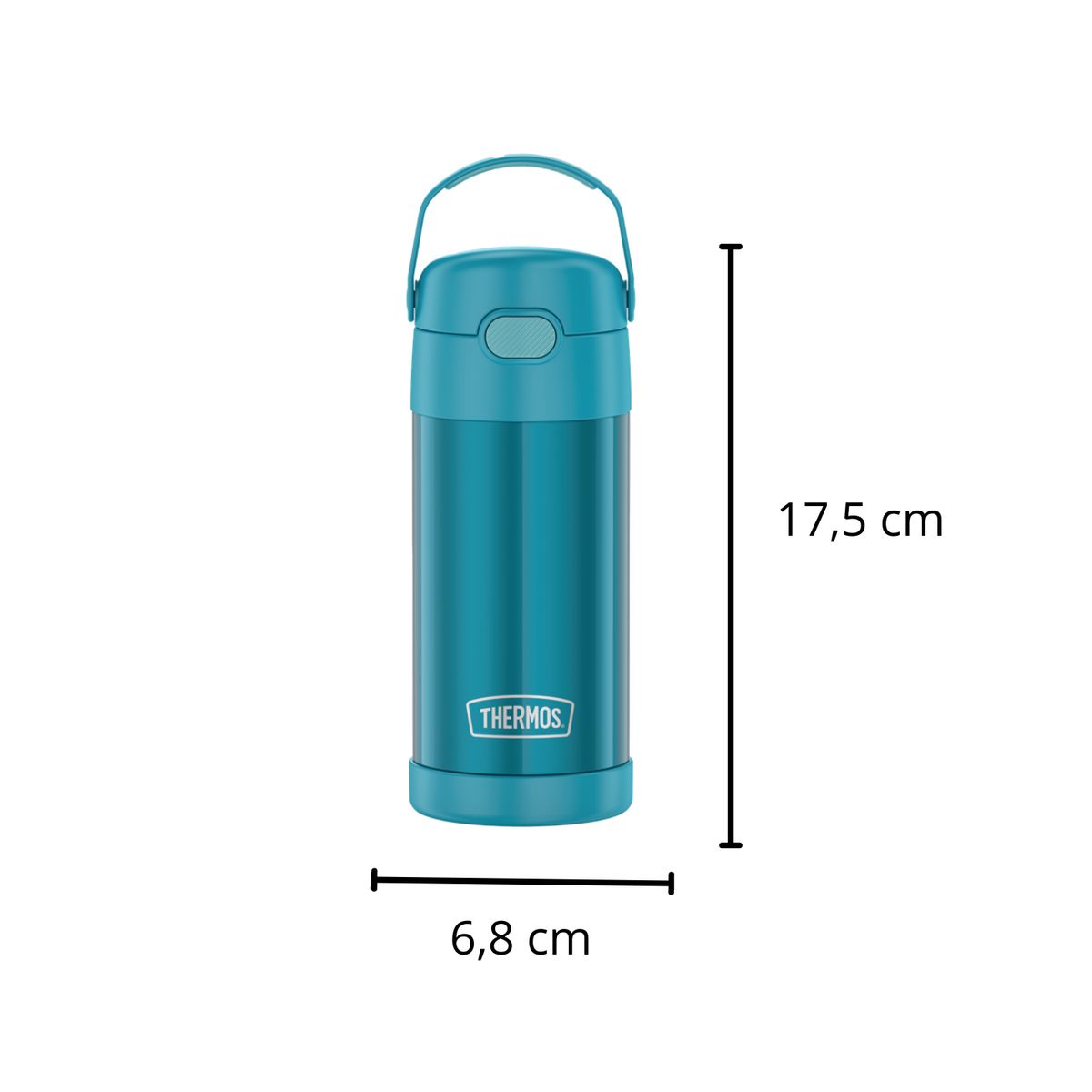 THERMOS - BOTELLA THERMOS ACERO INOXIDABLE ASA KIDS TURQUESA 355 ML