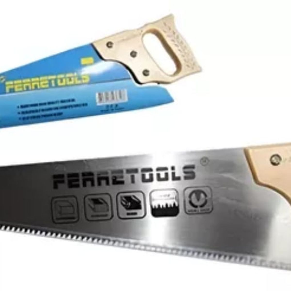 GENERICO - Serrucho Carpintero 24 pulg. 60cm. Mango Madera