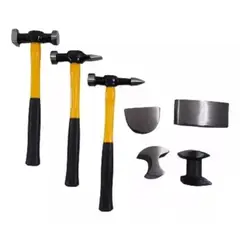 GENERICO - Kit Set 7 Piezas Martillos Desabolladores Crownman