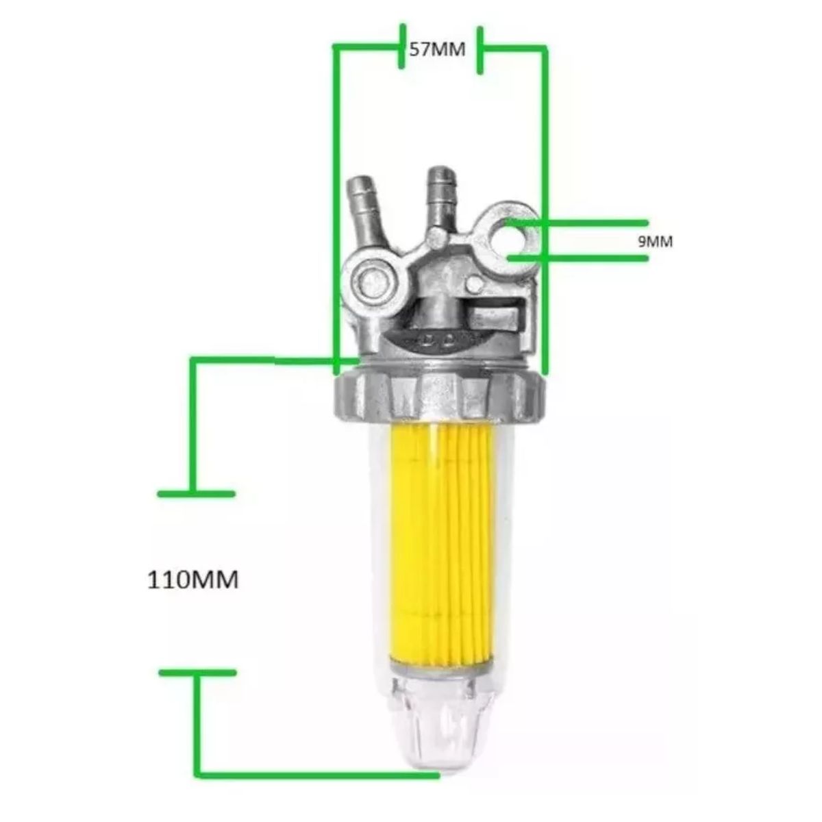 GENERICO - Filtro De Combustible Generador 186f Con Llave De Paso Kipor