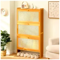 GENERICO - Zapatero Organizador Ratan Bambo 120x70x17cm