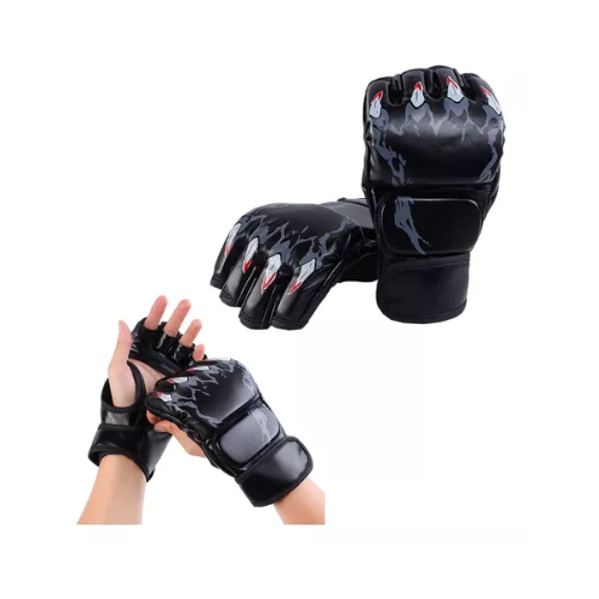 GENERICO - Guante Box  Ufc Muay Thai Negro ML Garra BLACK