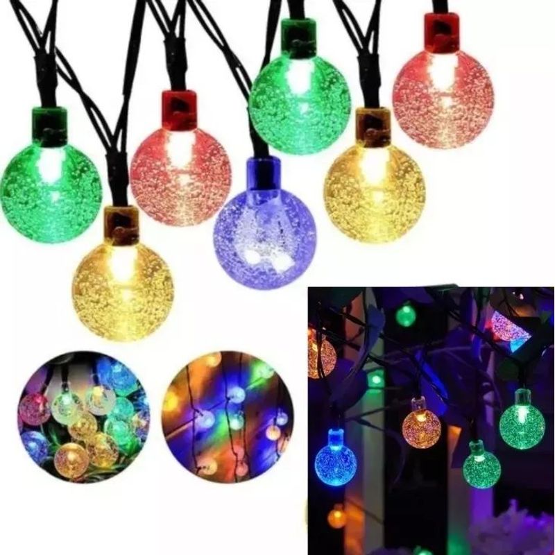 SHOP EHOME BAG - Guirnalda De Luces Solares Led Impermeables De 4 Metros Multicolor