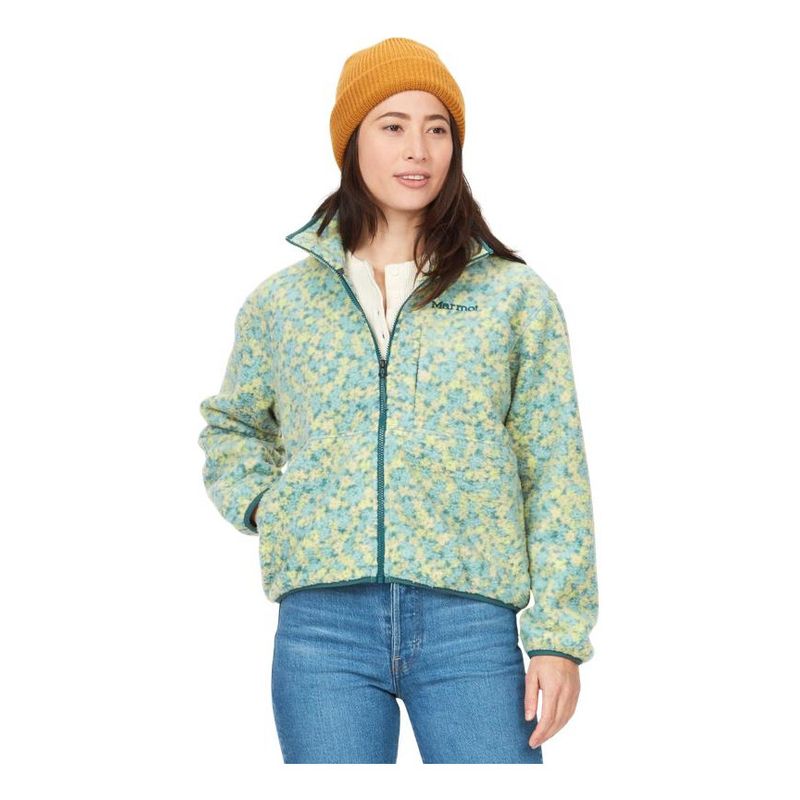 MARMOT - Polar Aros Printed Fleece Mujer Celeste