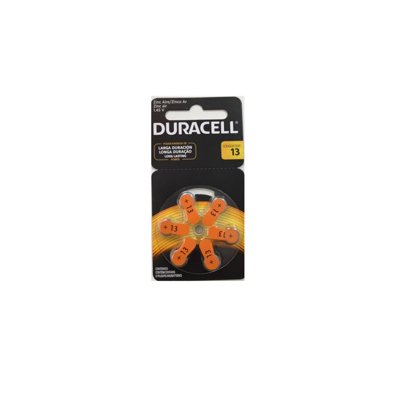 DURACELL - Pila Duracell Auditiva D13x6 1.45 Volt Fx DURACELL