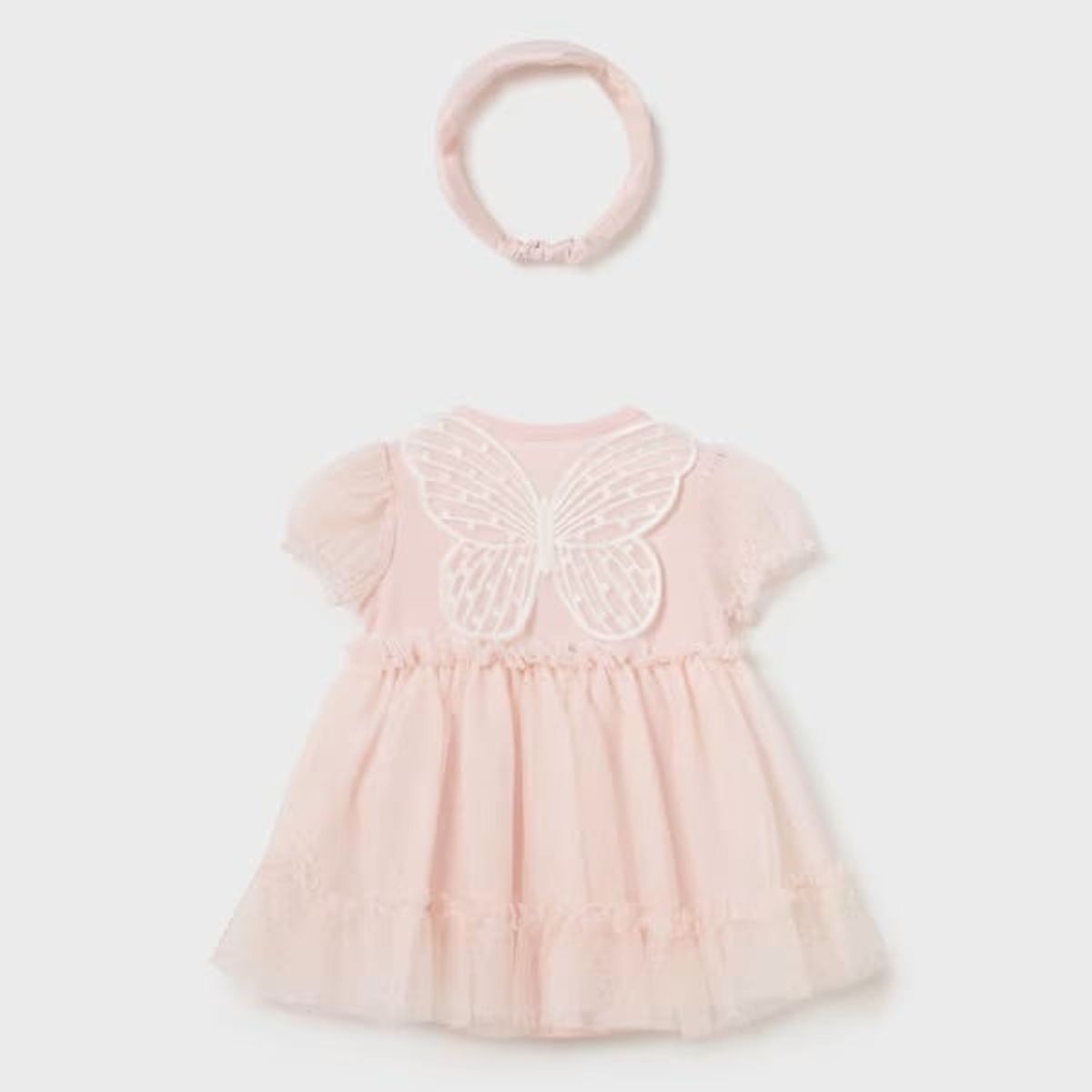 MAYORAL - Pelele falda tul con corona recién nacido